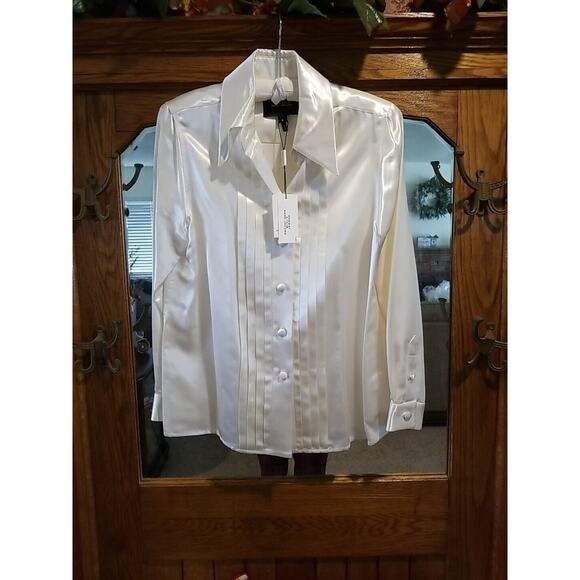 Marc Jacob Collection Vintage Runway Ivory Blouse Top Shirt Sz 8~ 2.13.2019 NWT - Picture 3 of 16